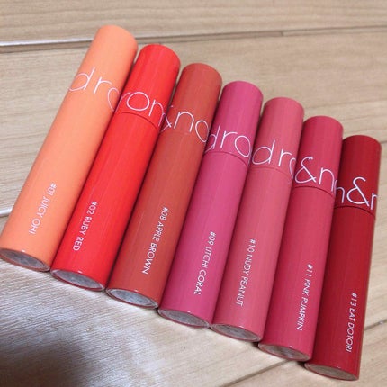 ジューシーラスティングティント/rom&nd/リップティントを使ったクチコミ(1枚目)