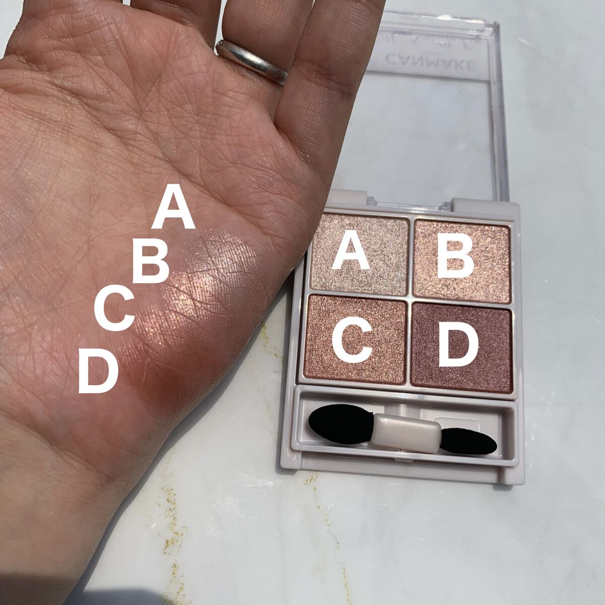 シルキースフレアイズ/キャンメイク/アイシャドウパレットを使ったクチコミ（2枚目）