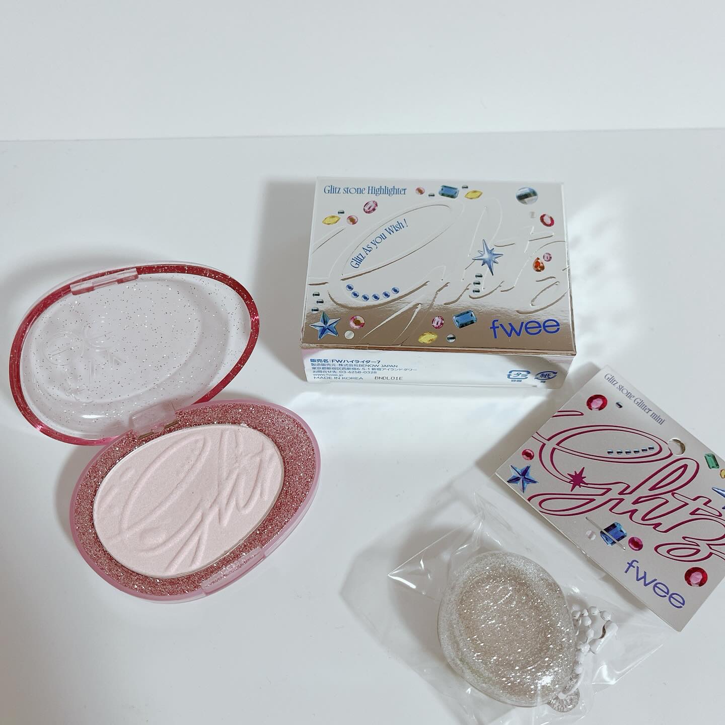 フィー グリッツストーンハイライター/fwee/パウダーハイライトを使ったクチコミ（3枚目）