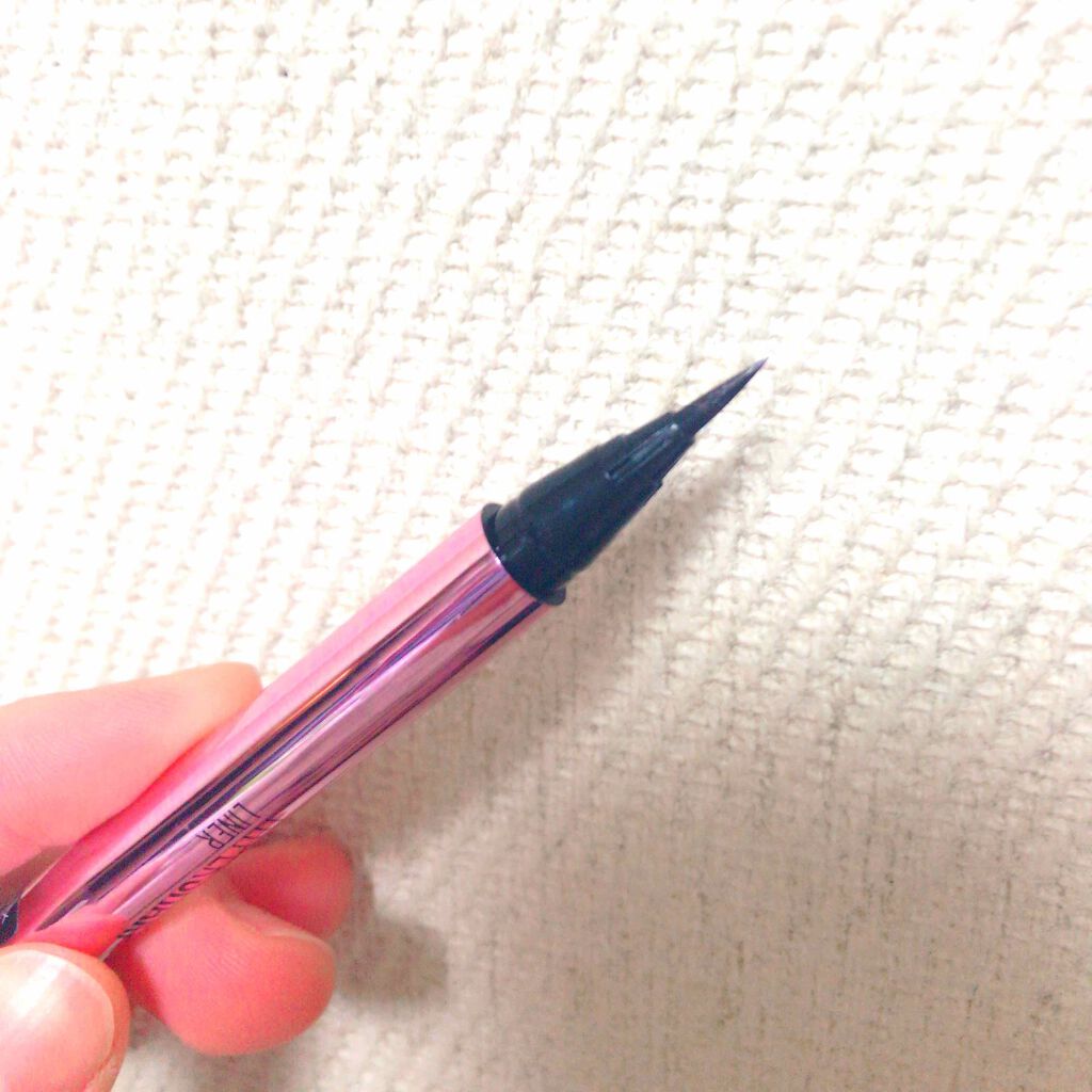 ハイパーシャープ ライナー R BR-4 プラムブラウン/MAYBELLINE NEW YORK/リキッドアイライナーを使ったクチコミ（3枚目）