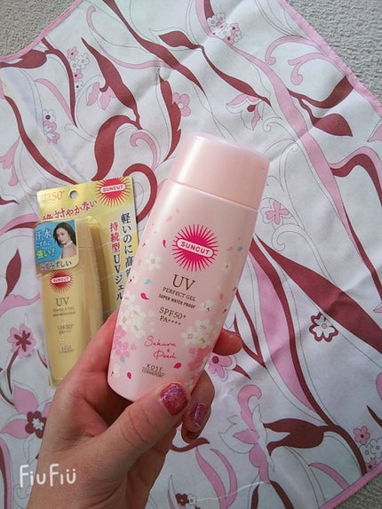 フレグランスUV パーフェクトジェル 桜&ピーチの香り/サンカット®/日焼け止め・UVケアを使ったクチコミ(1枚目)