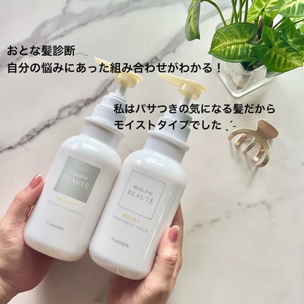 スカルプD ボーテ 薬用スカルプシャンプー(モイスト)/薬用トリートメントパック(モイスト)/アンファー(スカルプD)/市販シャンプーを使ったクチコミ(2枚目)