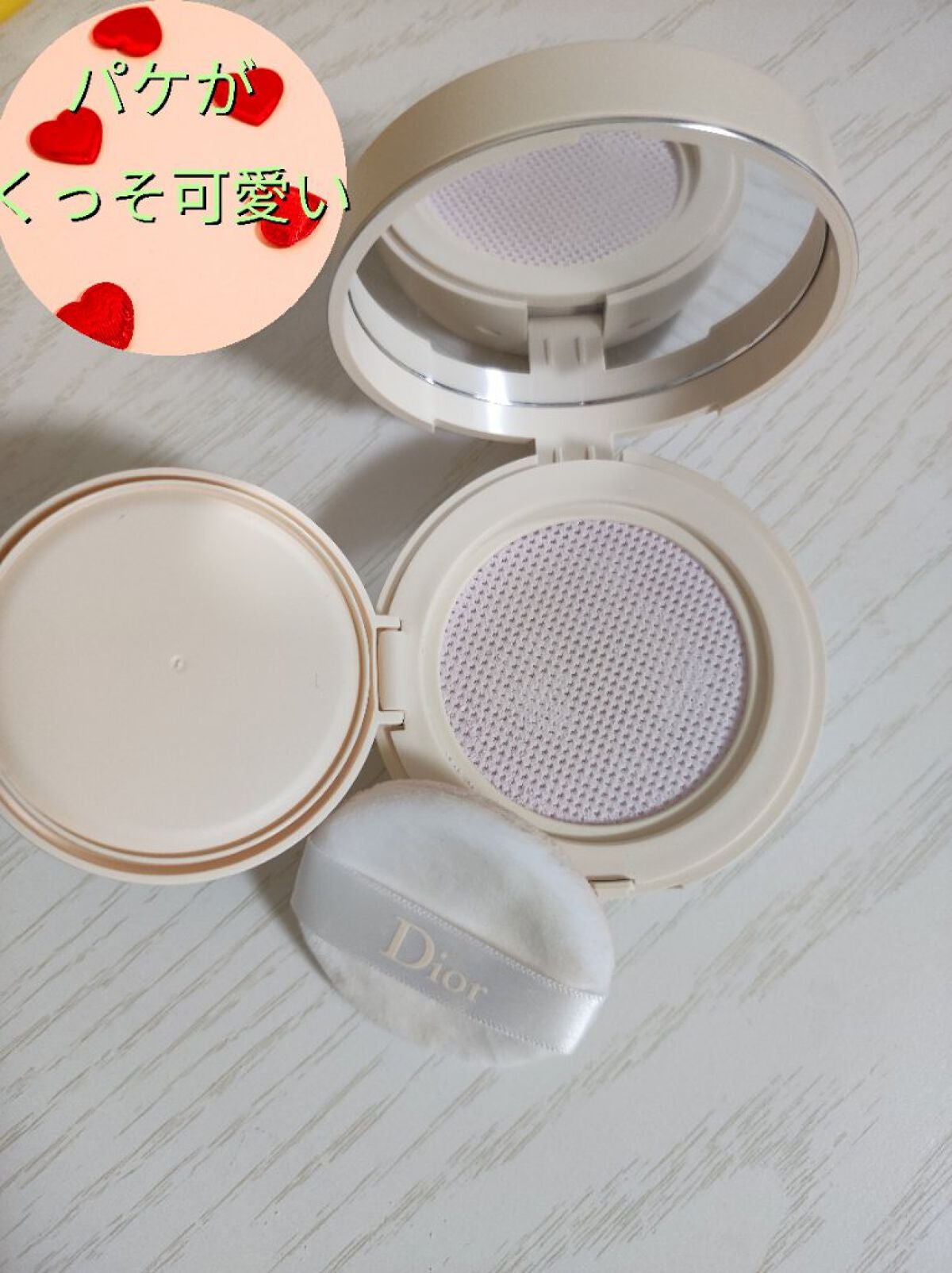 ディオールスキン フォーエヴァー クッション パウダー/Dior/ルースパウダーを使ったクチコミ(2枚目)
