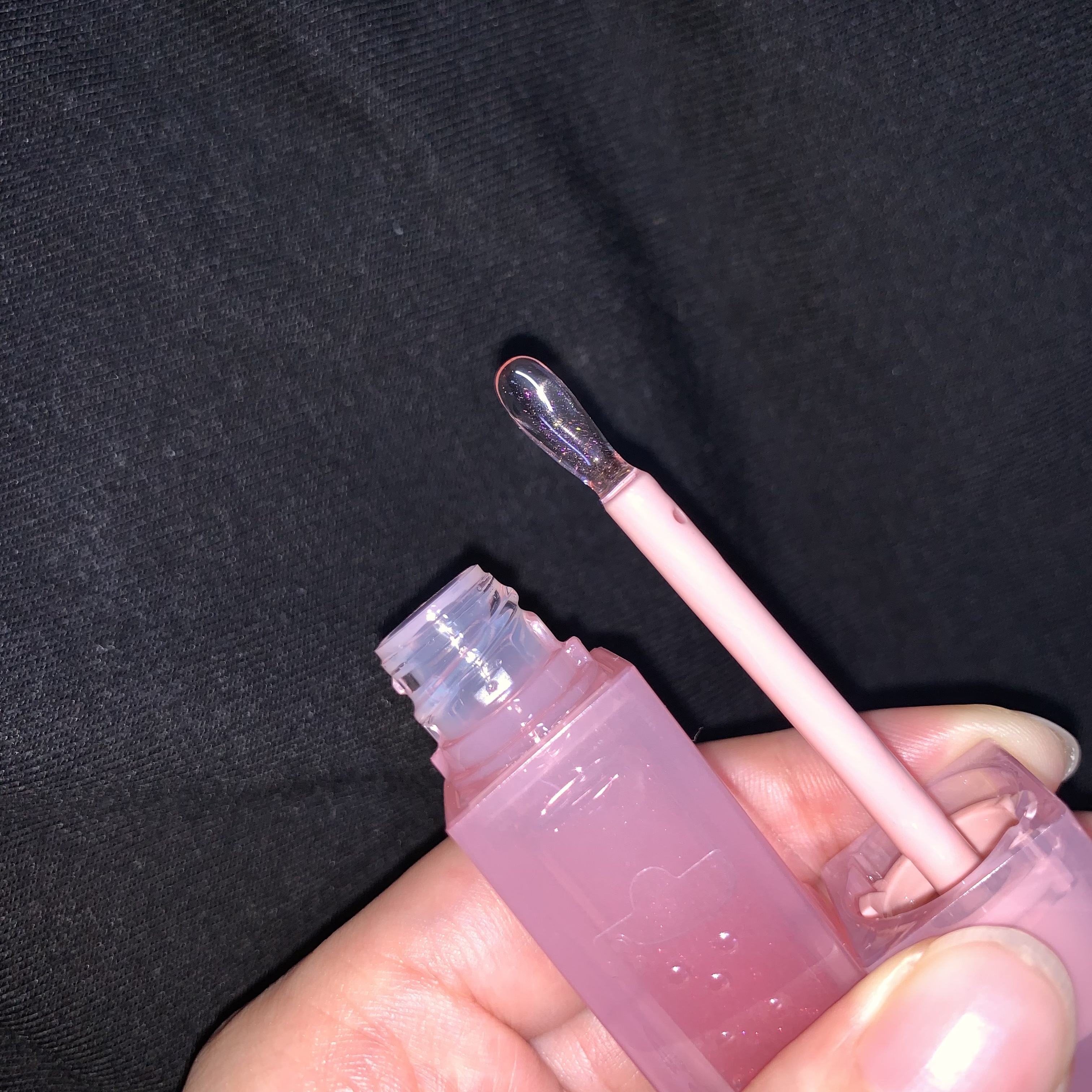 エスポア クチュールリップグロス ロージービーム(Rosy BB Edition)/espoir/リップグロスを使ったクチコミ（2枚目）