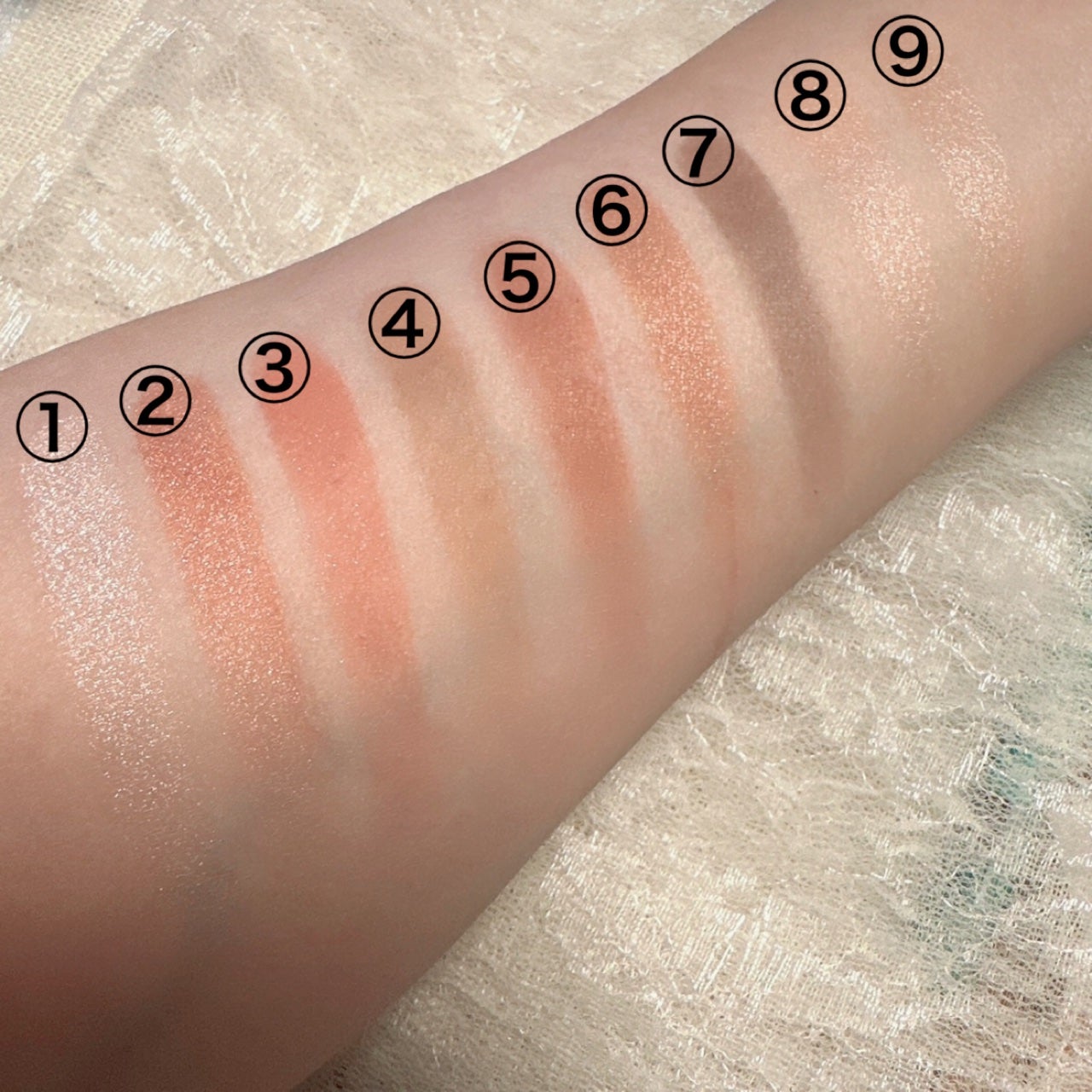 エトワルローズ 9色アイシャドウ/Étoile Rose/アイシャドウパレットを使ったクチコミ(3枚目)