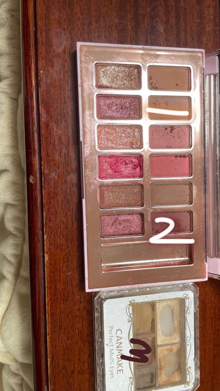 パーフェクトマルチアイズ/キャンメイク/アイシャドウパレットを使ったクチコミ(2枚目)