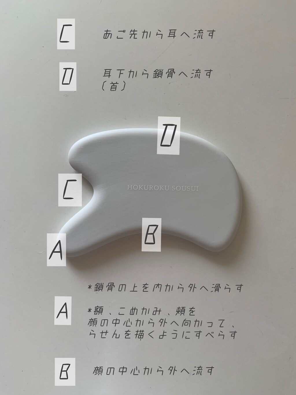 かっさプレート/北麓草水/かっさプレートを使ったクチコミ（3枚目）