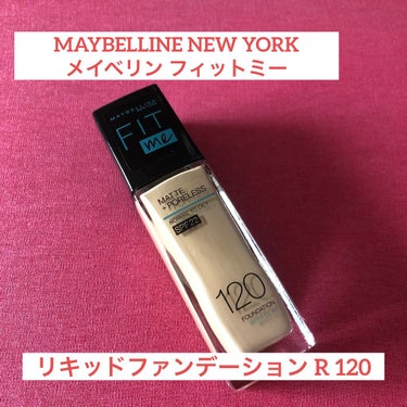 MAYBELLINE NEW YORK
メイベリン フィットミー 
リキッドファンデーション R 120  #提供 

#lips 様を通して #メイベリン 様より頂きました✨

基本、ファンデはリキッ