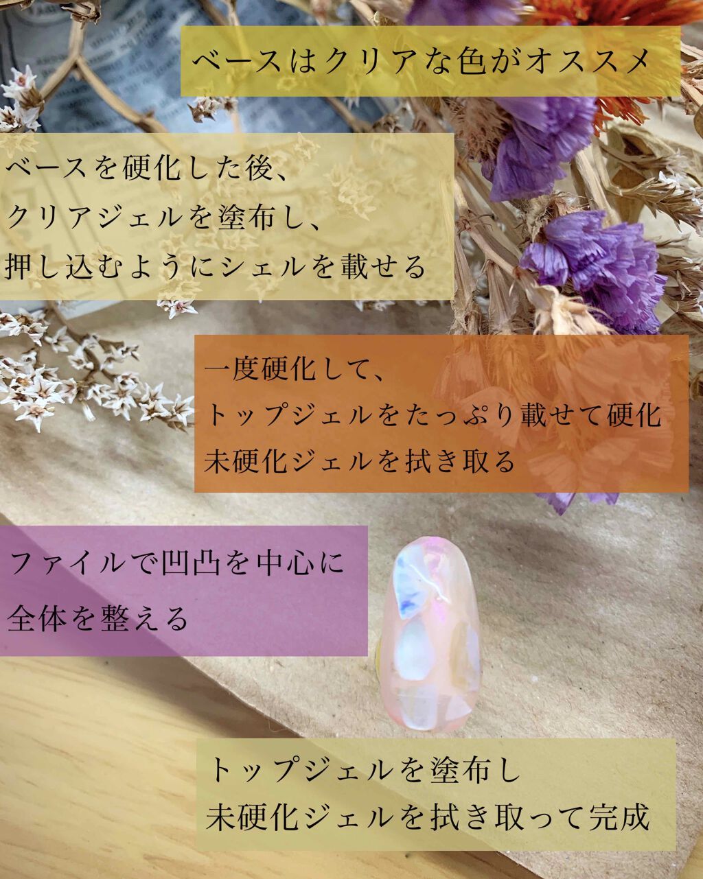 ジェルネイル（ライト対応）/セリア/ジェルネイルを使ったクチコミ（2枚目）