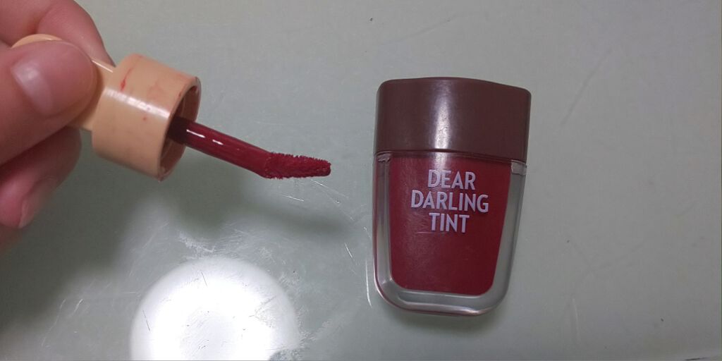 ディアダーリン ウォータージェルティント （アイスティント）/ETUDE/口紅を使ったクチコミ（3枚目）