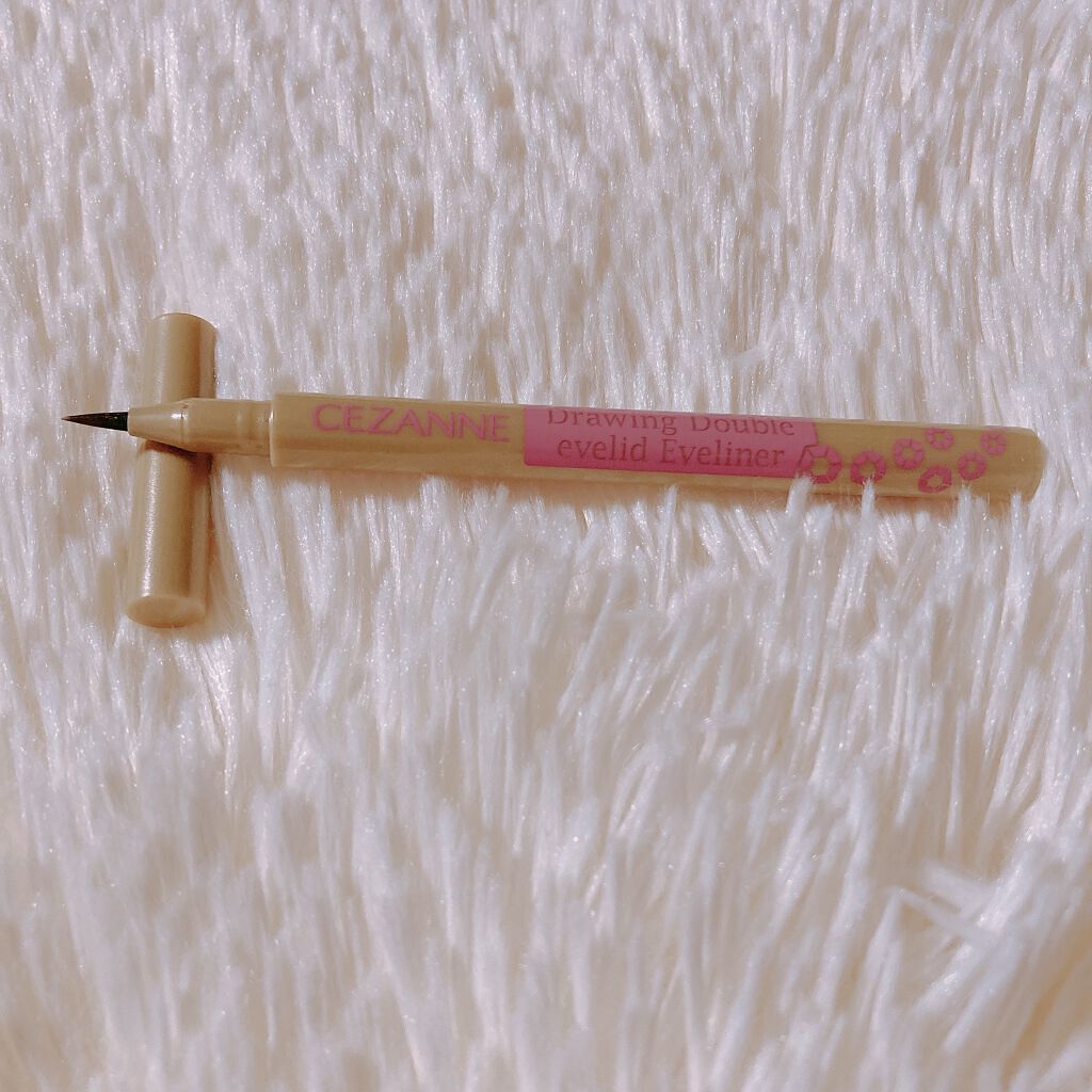 描くふたえアイライナー/CEZANNE/リキッドアイライナーを使ったクチコミ（2枚目）