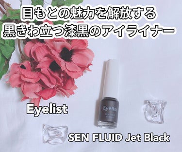 SEN FLUID Jet Black/Eyelist/リキッドアイライナーを使ったクチコミ（1枚目）