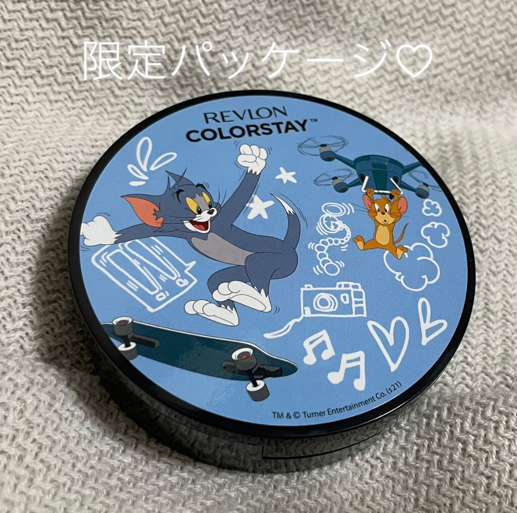 カラーステイ プレスト パウダー N 821 ライト（自然な肌色）（トムとジェリー 限定パッケージ）/REVLON/プレストパウダーを使ったクチコミ（3枚目）