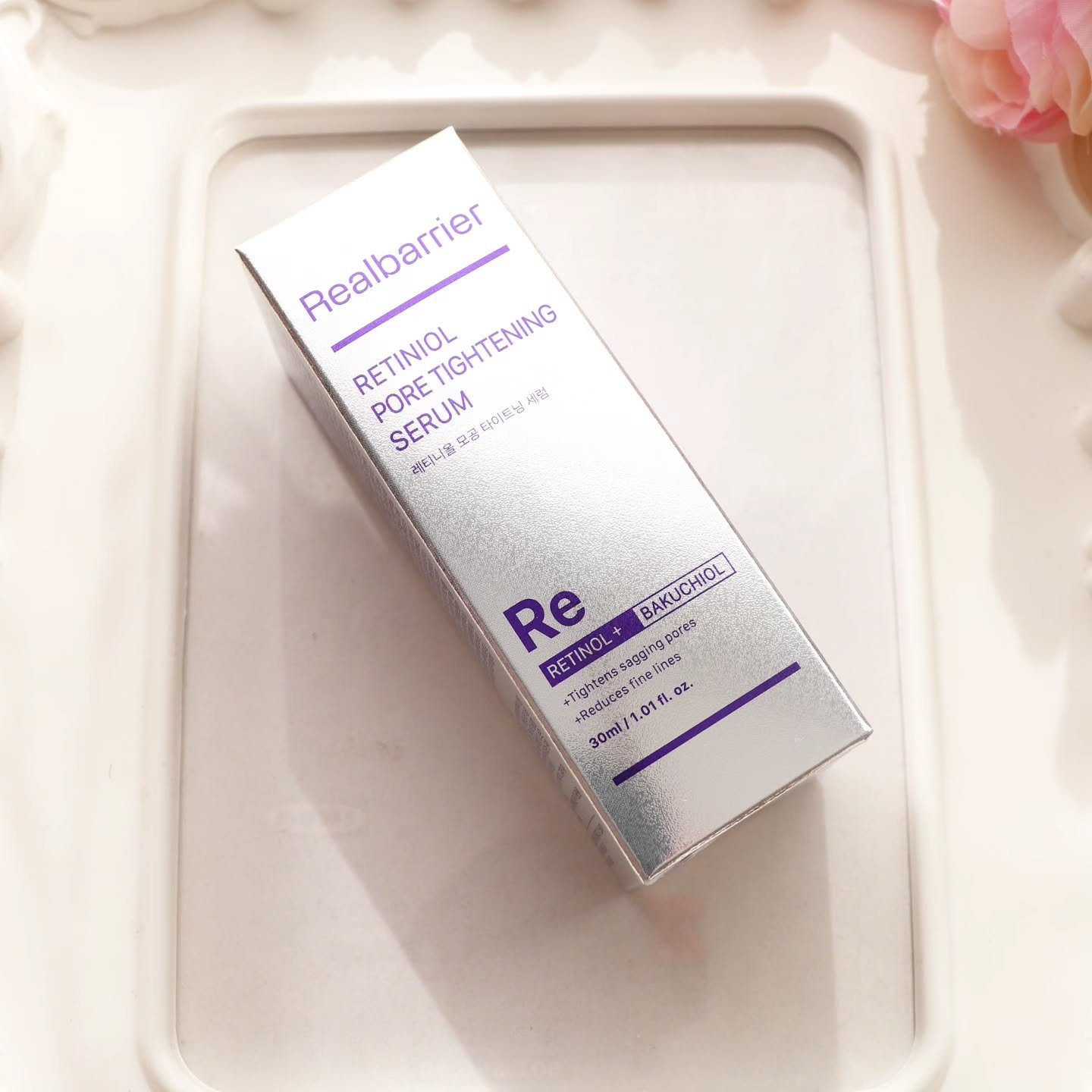 レチ二オールポアタイトニングセラム/Real Barrier/美容液を使ったクチコミ（2枚目）