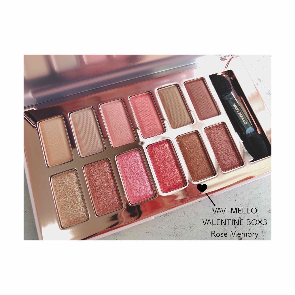 バレンタインボックス3ローズモーメント/VAVI MELLO/アイシャドウパレットを使ったクチコミ(1枚目)