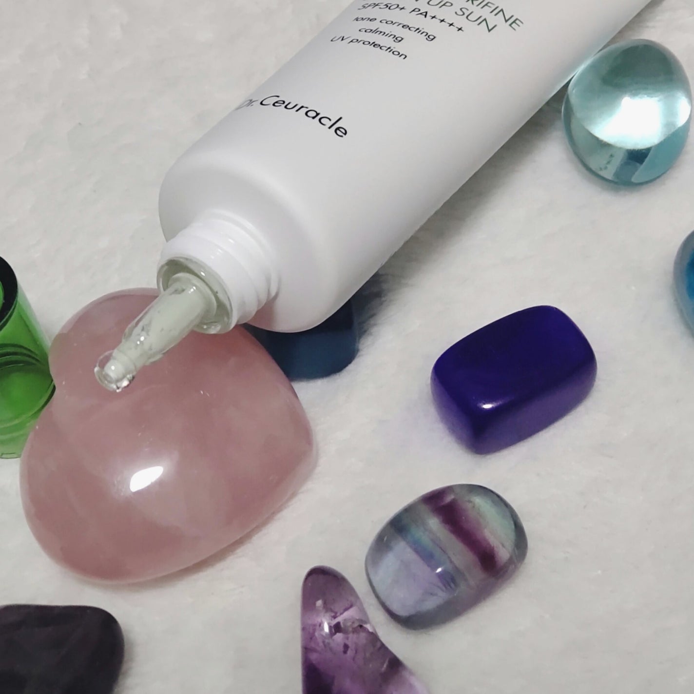 ティーツリーピュリファイングリーンアップサン/Dr.Ceuracle/日焼け止めミルクを使ったクチコミ(3枚目)