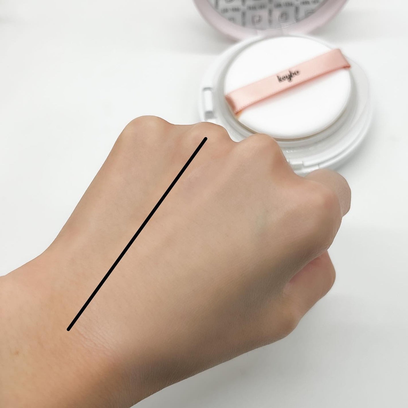 F5 リフレッシュクッション/keybo/クッションファンデーションを使ったクチコミ(4枚目)