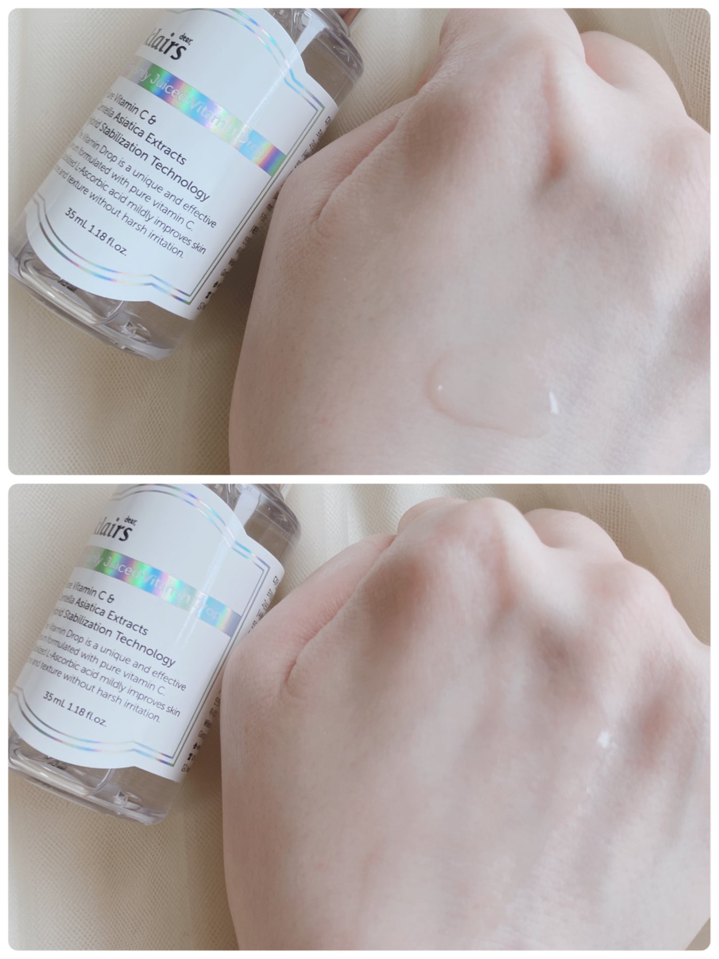 フレッシュリージュースドビタミンドロップ(35ml)/Klairs/美容液を使ったクチコミ(4枚目)