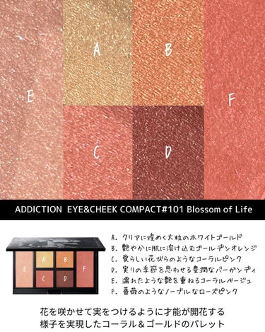 アイ ＆ チーク コンパクトアディクション “ストーリー オブ ライフ” 101 Blossom of Life/ADDICTION/アイシャドウパレットを使ったクチコミ（3枚目）