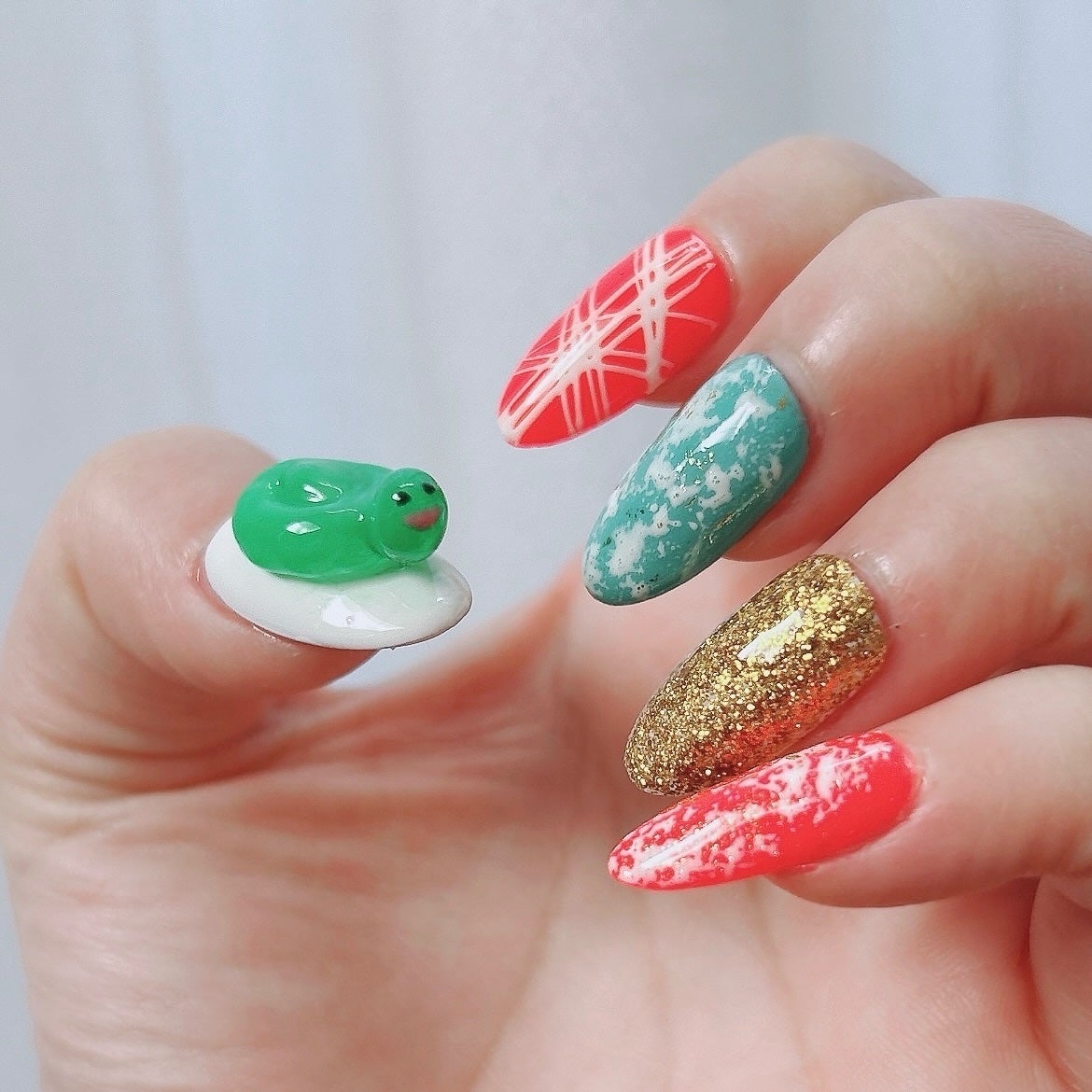 ジェルネイル(ライト対応)/セリア/ジェルネイルを使ったクチコミ(3枚目)