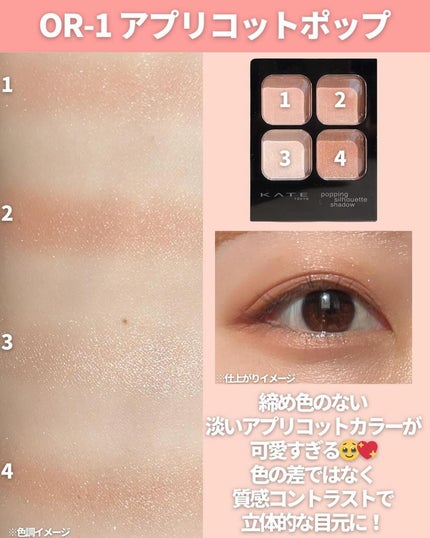 ケイト ポッピングシルエットシャドウ/KATE/アイシャドウパレットを使ったクチコミ(4枚目)