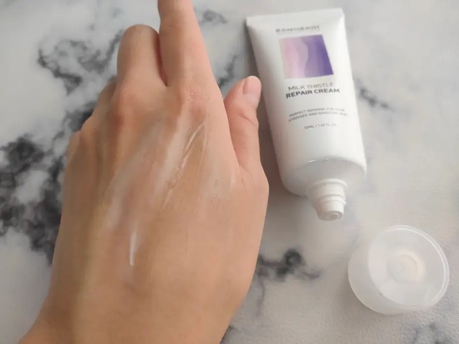 ミルクシスル リペアクリーム/BANOBAGI/フェイスクリームを使ったクチコミ（3枚目）