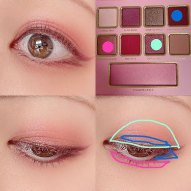 シナモン ベア メイクアップ コレクション/Too Faced/パウダーアイシャドウを使ったクチコミ（2枚目）