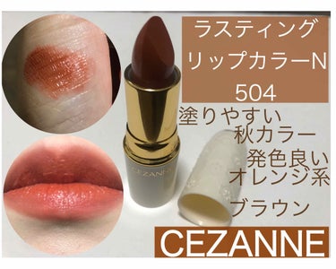 ラスティング リップカラーN/CEZANNE/口紅を使ったクチコミ（1枚目）