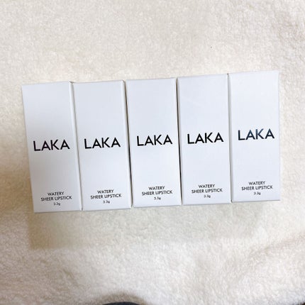 ウォータリーシアー リップスティック/Laka/口紅を使ったクチコミ(7枚目)
