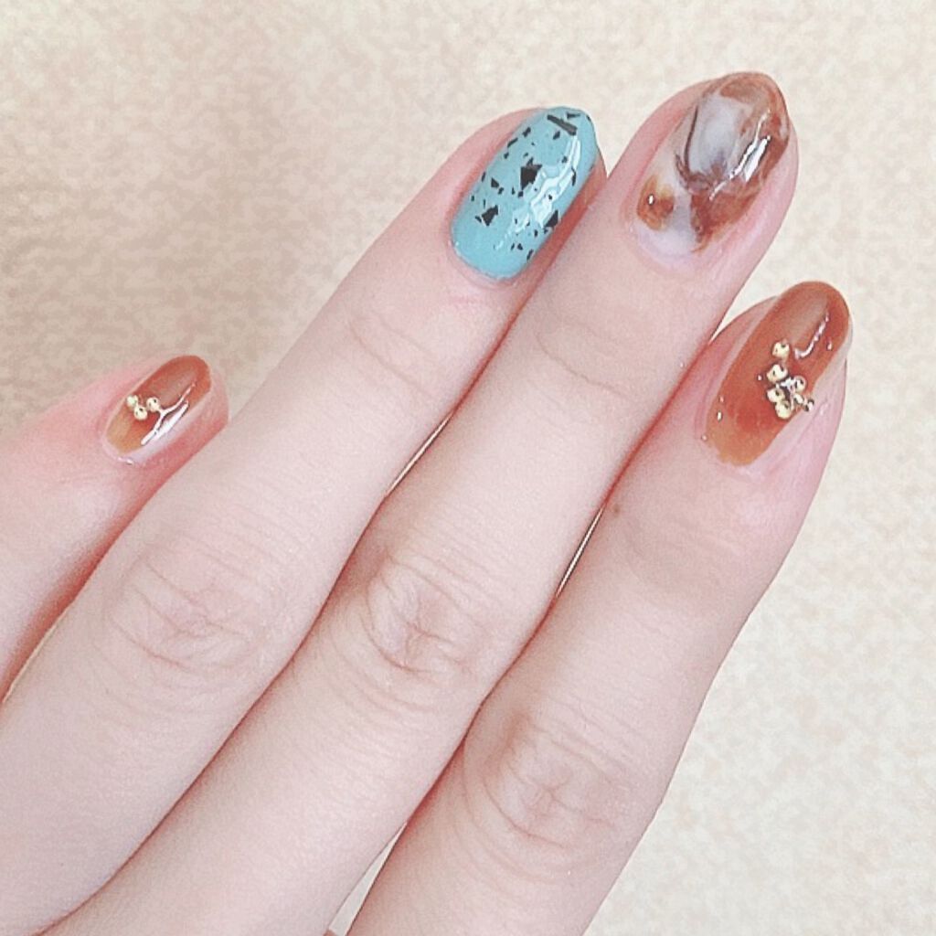 ムードペブルネイル/rom&nd/マニキュアを使ったクチコミ（3枚目）