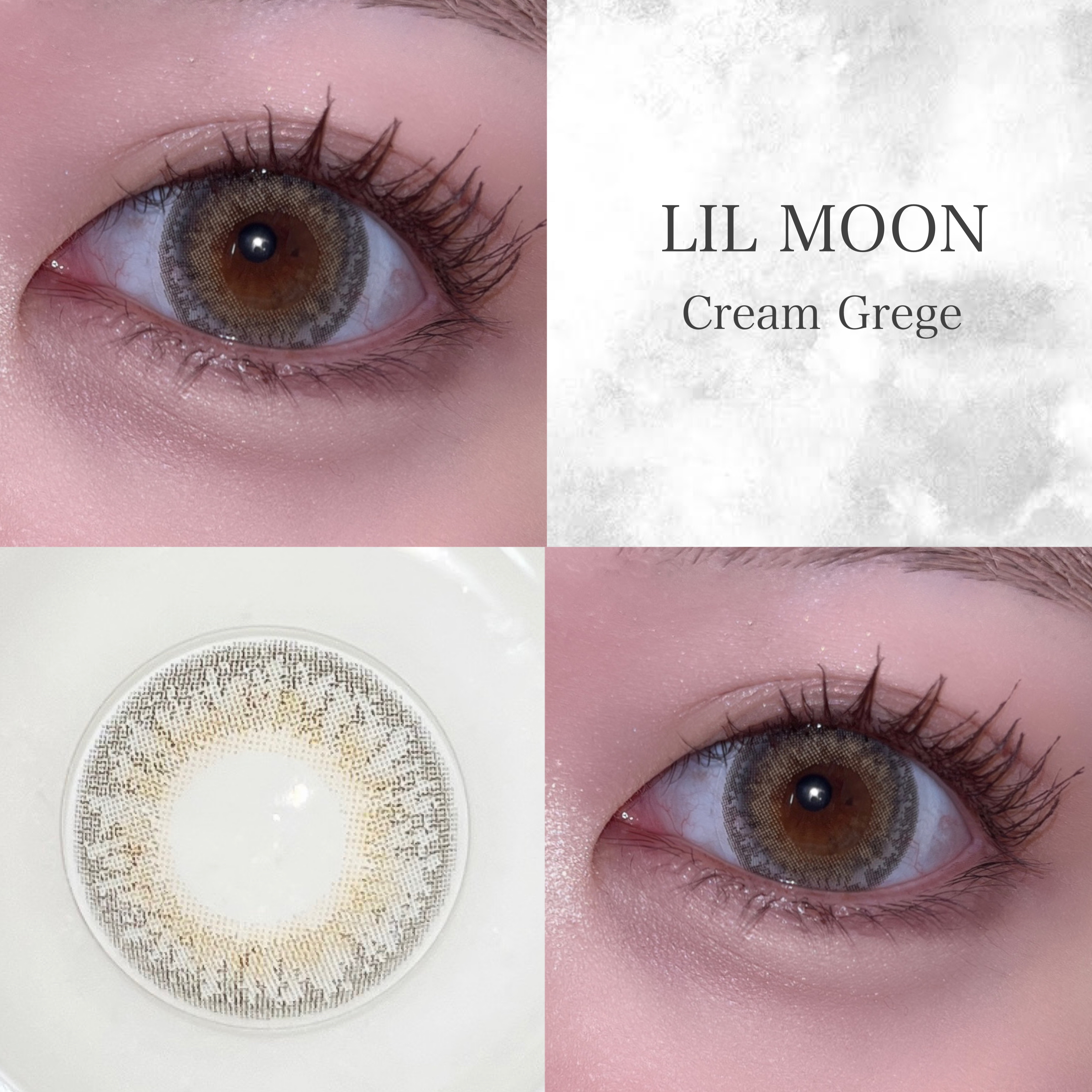 LIL MOON 1day クリームグレージュ/LILMOON/ワンデー（１DAY）カラコンを使ったクチコミ（1枚目）