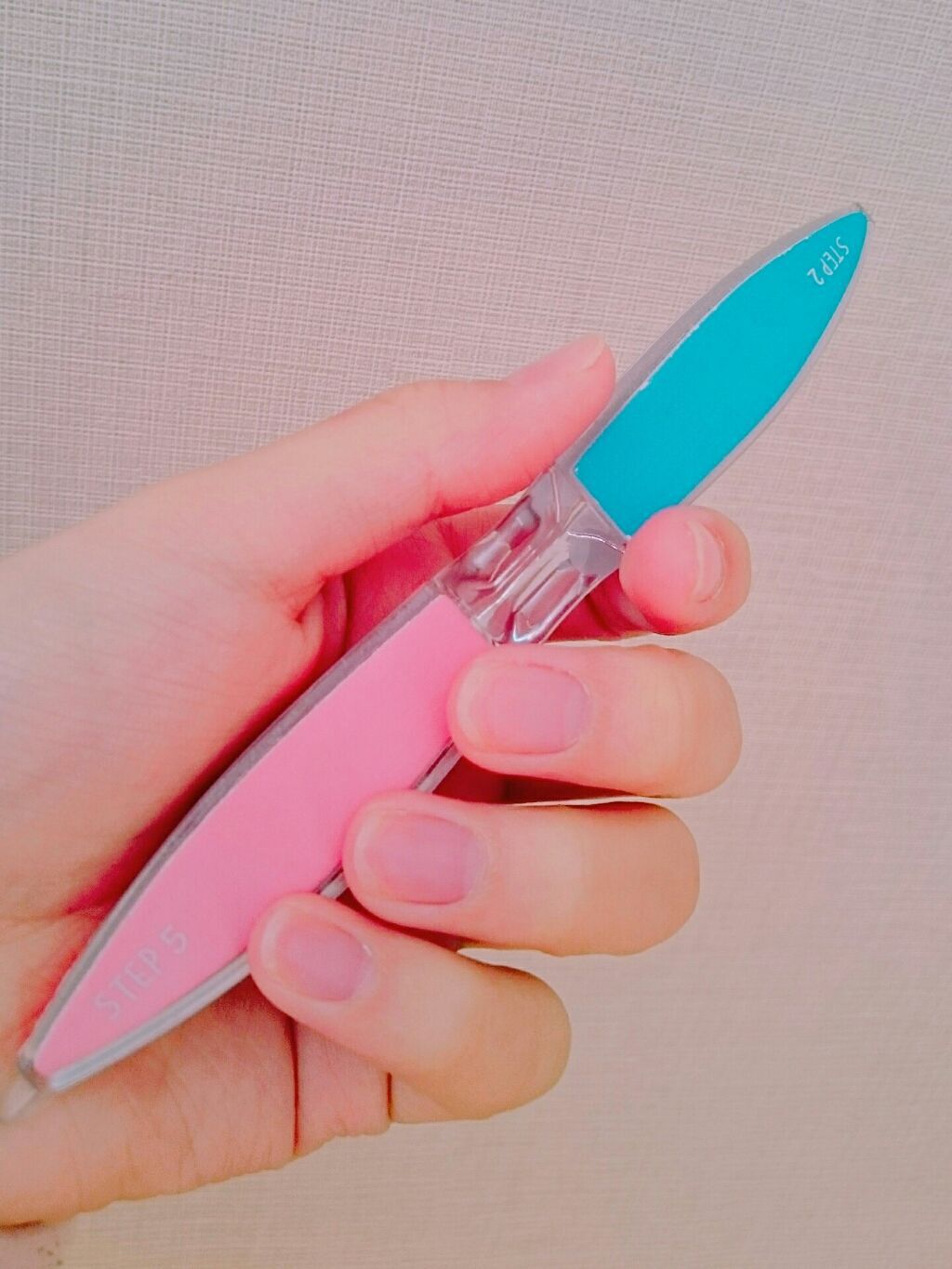 つめみがき（３ステップ）２コ入/DAISO/ネイル用品を使ったクチコミ（1枚目）