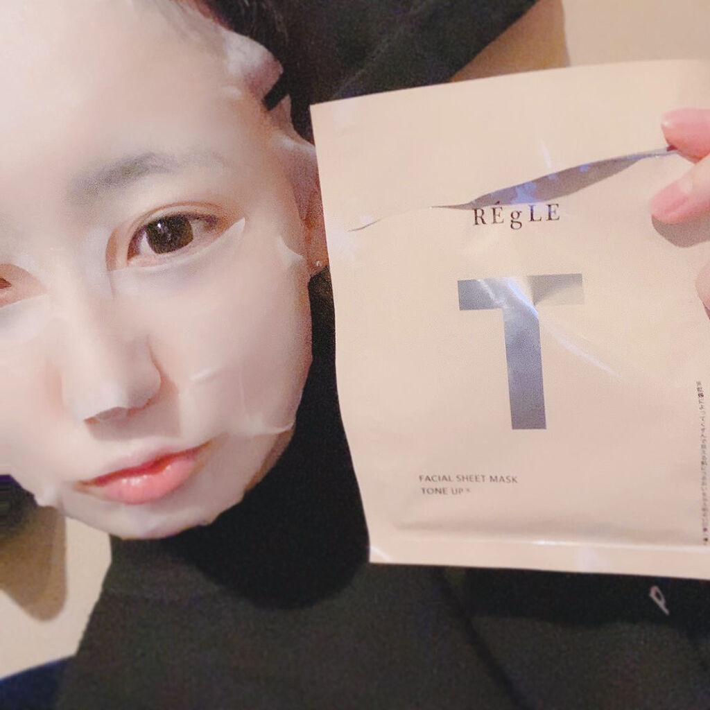 フェイシャルマスク〈TONE UP〉/REgLE/シートマスク・パックを使ったクチコミ（2枚目）