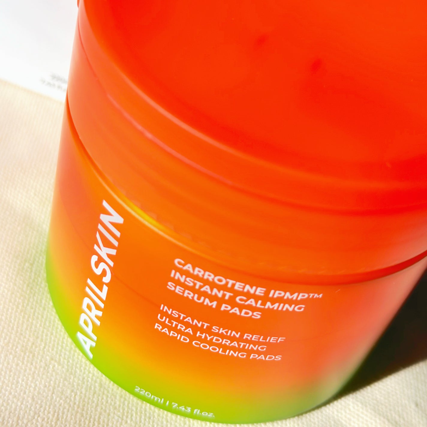 カロテンIPMP(TM) ブレミッシュカーミングセラムパッド/APRILSKIN/トナーパッドを使ったクチコミ(7枚目)