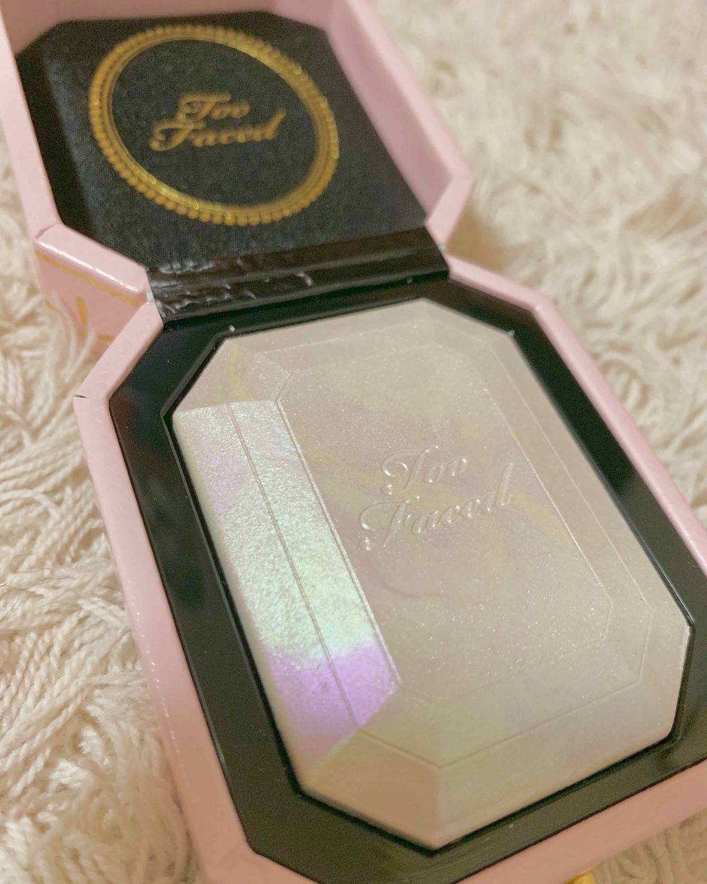 ダイヤモンドライト ハイライター ブラシ/Too Faced/メイクブラシを使ったクチコミ(2枚目)