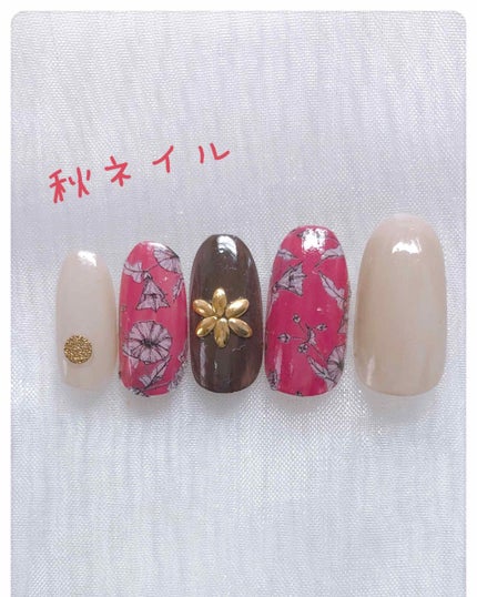 しずくネイルシール/キャンドゥ/ネイルシールを使ったクチコミ(1枚目)