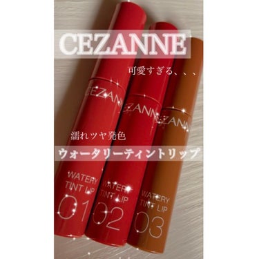 
1月21日発売♡
CEZANNE
ウォータリーティントリップ

こちらLIPSを通じてCEZANNE様から頂きましたので
さっそくレビューしていきます＼(^^)／❁

まずお色が3色展開で
01 ナチ