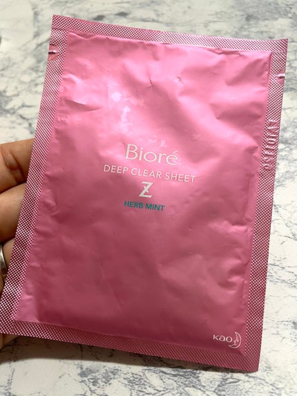 ビオレZ ディープクリアシート ハーブミントの香り/ビオレ/ボディシートを使ったクチコミ(1枚目)