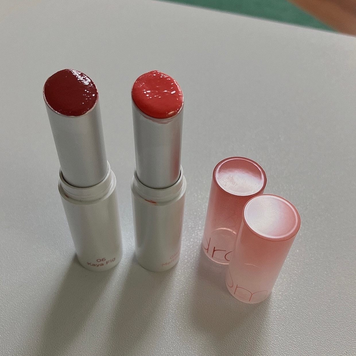 グラスティングメルティングバーム/rom&nd/リップバームを使ったクチコミ(3枚目)