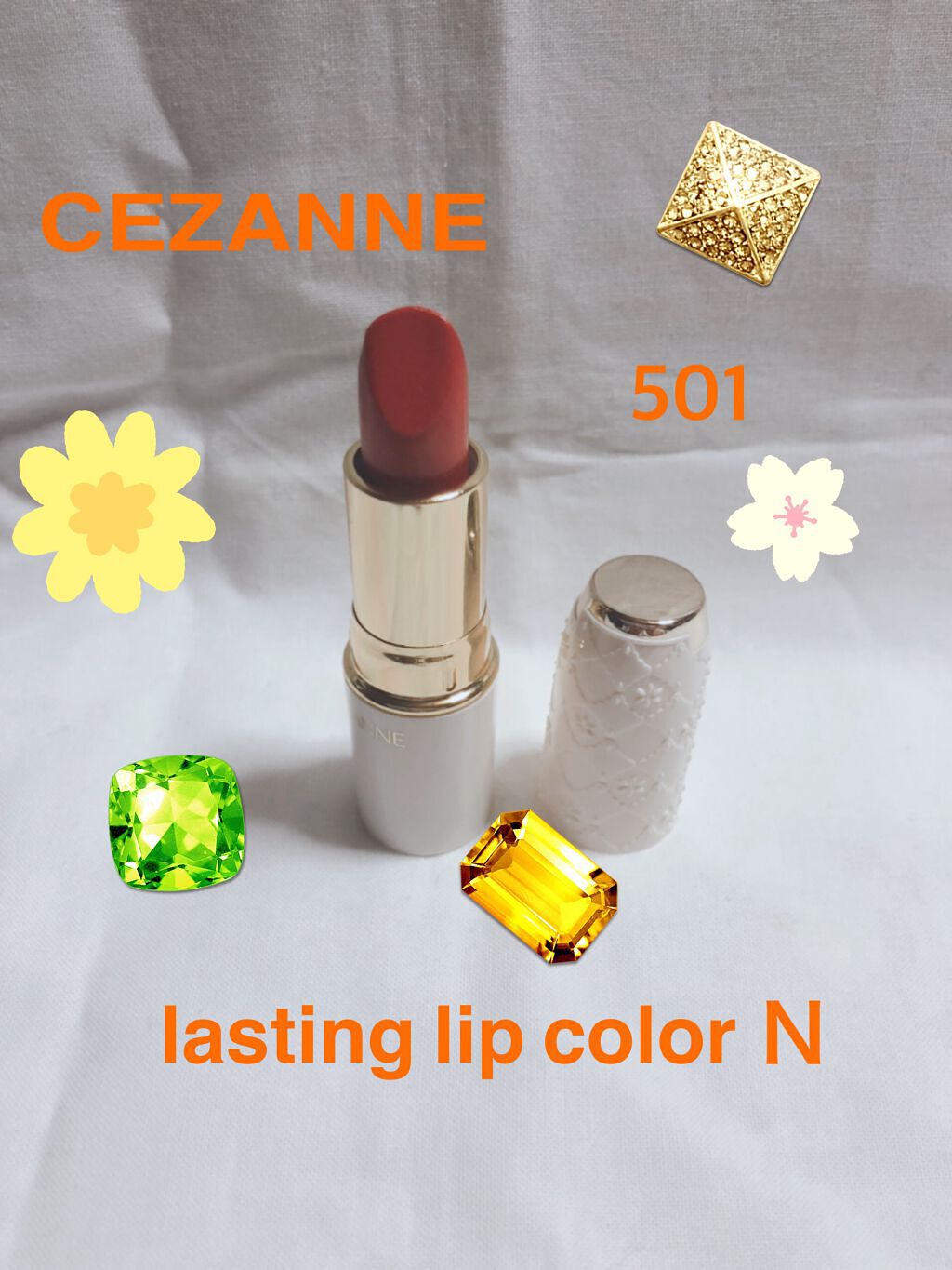 ラスティング リップカラーN/CEZANNE/口紅を使ったクチコミ（1枚目）