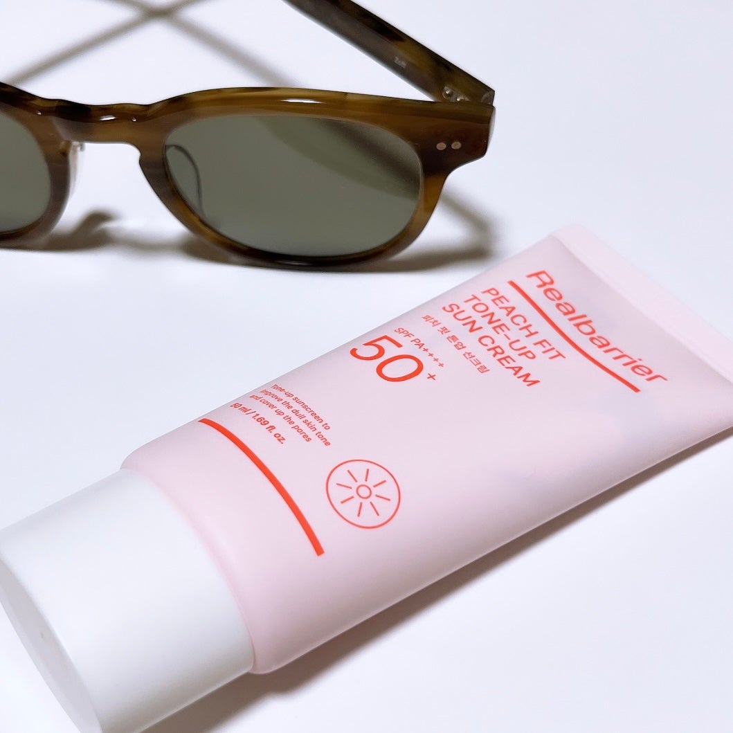 ピーチフィットトーンアップ日焼け止め/Real Barrier/日焼け止めクリームを使ったクチコミ(2枚目)