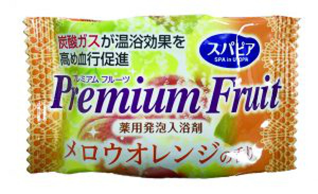 スパピア 薬用発泡入浴剤 プレミアムフルーツ メロウオレンジの香り