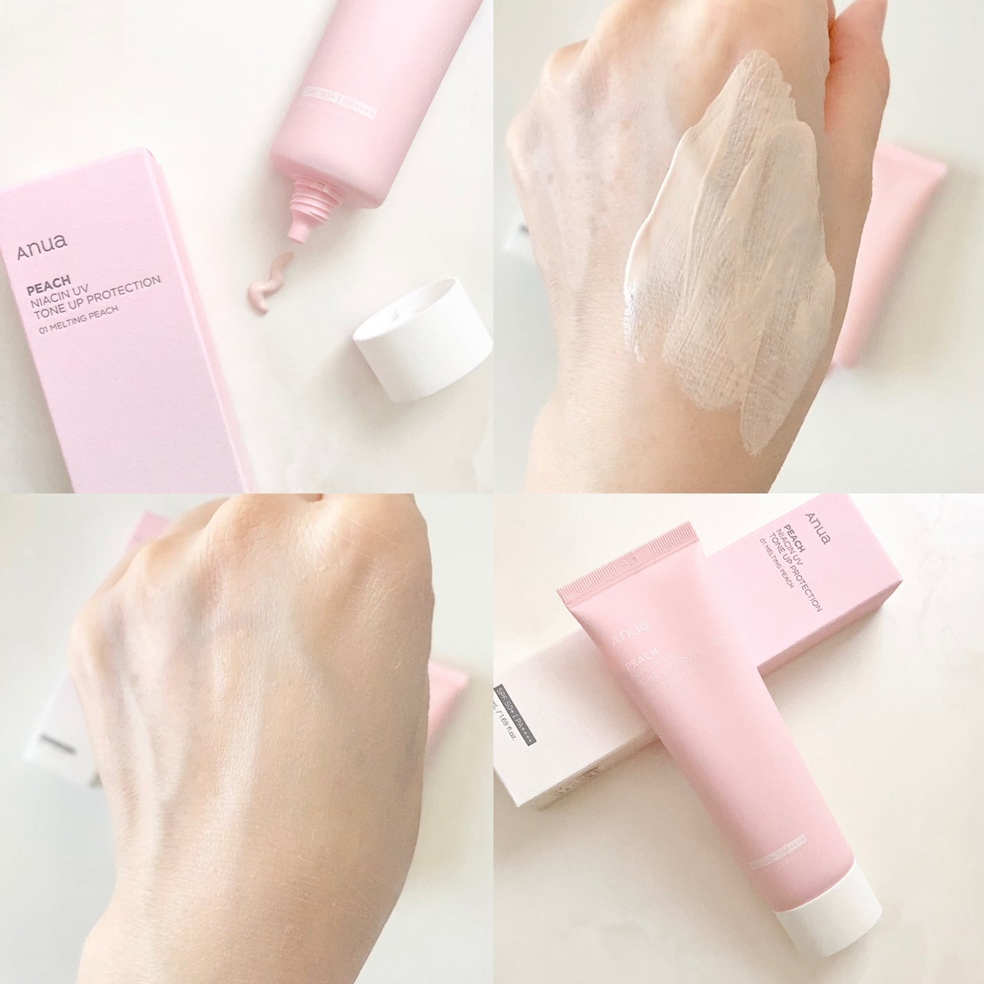 桃ナイアシン UVトーンアッププロテクション/Anua/化粧下地を使ったクチコミ(6枚目)