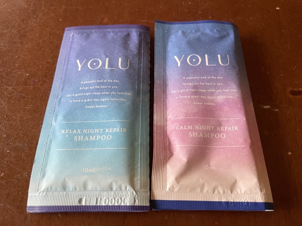 カームナイトリペアシャンプー／トリートメント/YOLU/市販シャンプーを使ったクチコミ（3枚目）