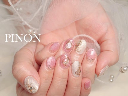 shino on LIPS 「キラキラ水引ネイル☺︎♡年末年始にぴったりな水引風になってます..」(4枚目)