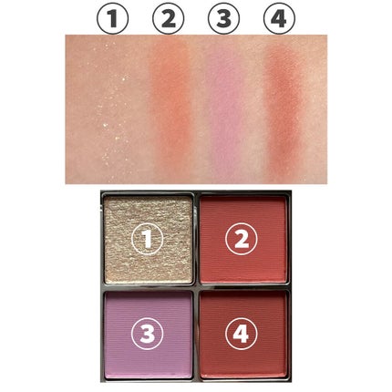 アイランドアドベンチャー4アイシャドウ/HEXZE(ヘックスゼ)/アイシャドウパレットを使ったクチコミ(4枚目)