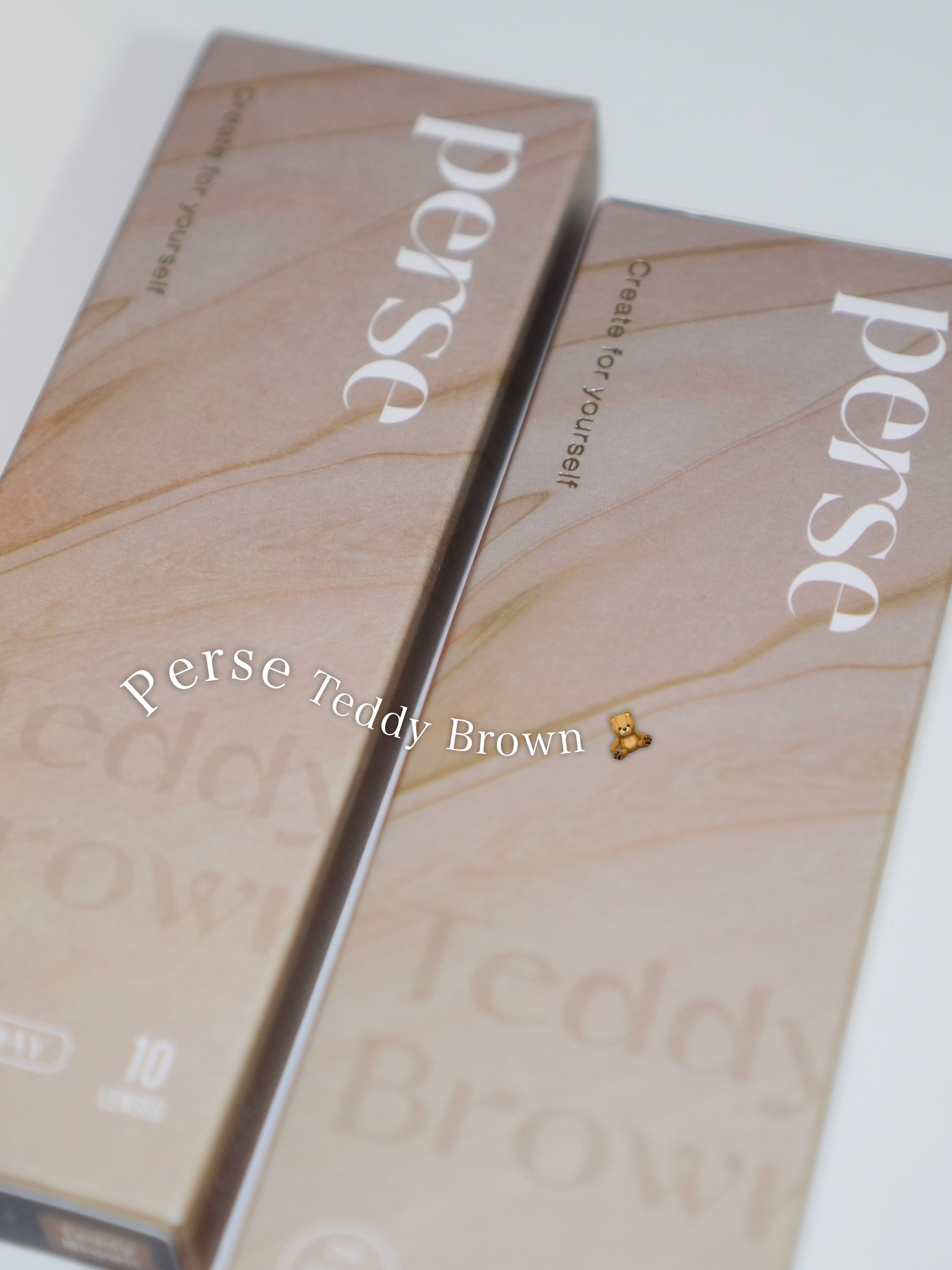 perse 1day テディブラウン/perse/ワンデー（１DAY）カラコンを使ったクチコミ（2枚目）