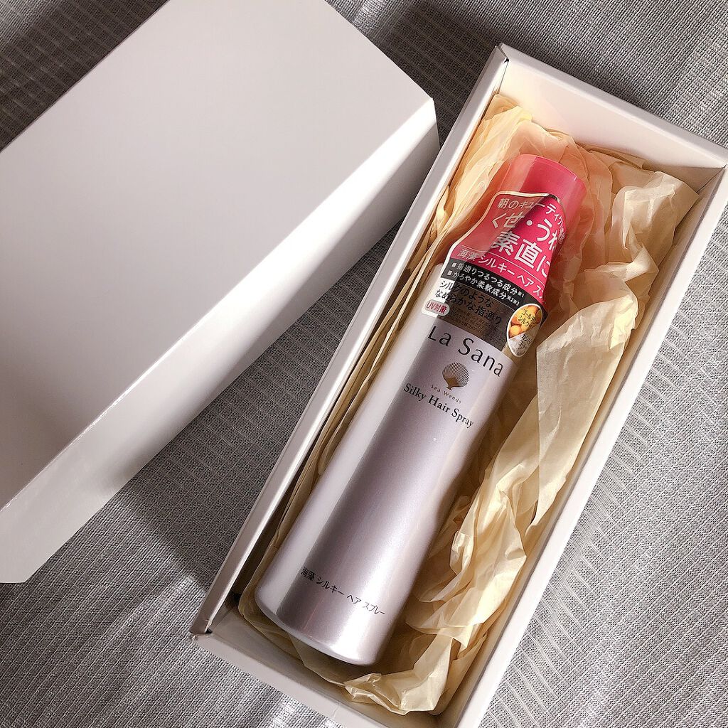 海藻 シルキー ヘア スプレー/ラサーナ/ヘアスプレーを使ったクチコミ(1枚目)