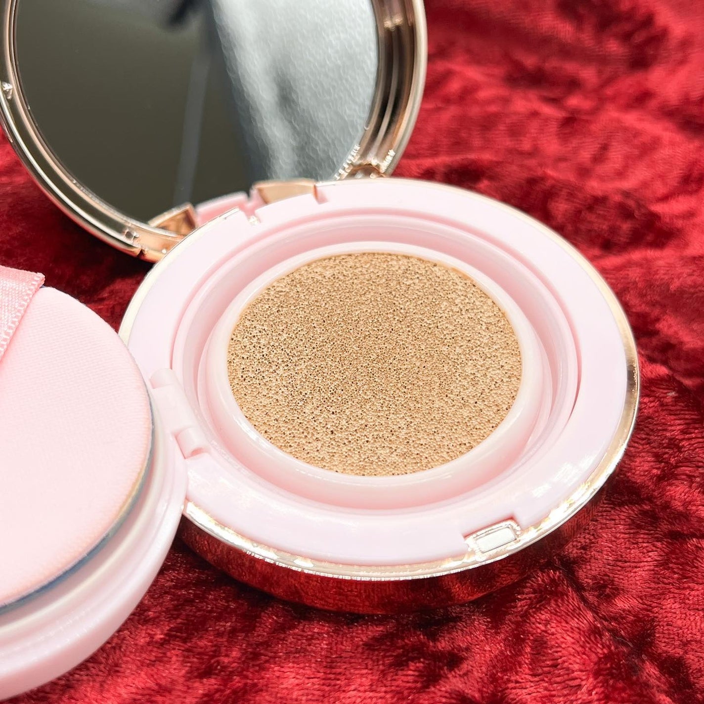 ピンクティーツリーカバーアップグロウクッション/APLIN/クッションファンデーションを使ったクチコミ(4枚目)