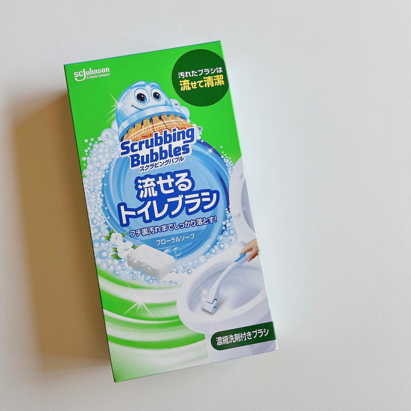 スクラビングバブル 流せるトイレブラシ/ジョンソン/その他を使ったクチコミ（1枚目）
